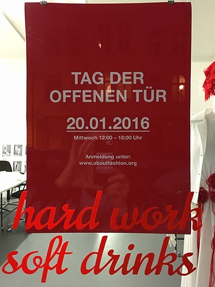 About Fashion Tag der offenen Tür Hard Work Soft Drinks Modedesign